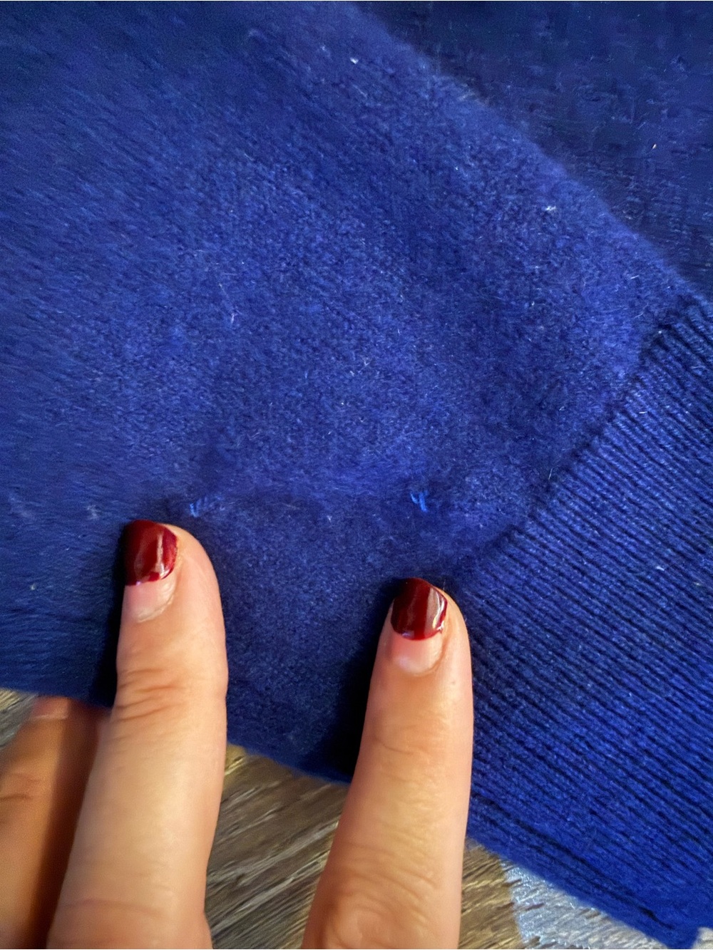Quince Mongolian Cashmere Crewneck Sweater in Deep Ocean - Picture 5 of 9